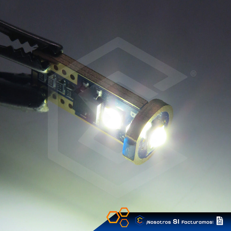 Par De Focos Pellizco T10 Canbus 3 Leds Premium 1,700lm 12v