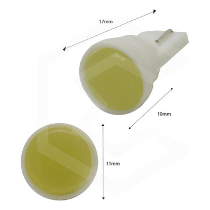 Kit De 10 Focos De Pellizco T10 1  Led Cob Alta Potencia 12v
