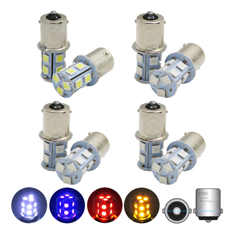 Par De Focos 13 Leds 1156 1 Polo Patas Parejas Función Fija