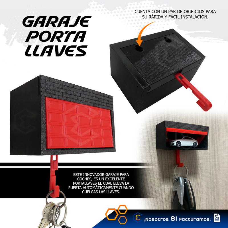 Portallaves Organizador Garage Para Carritos Juguete 3d Petg