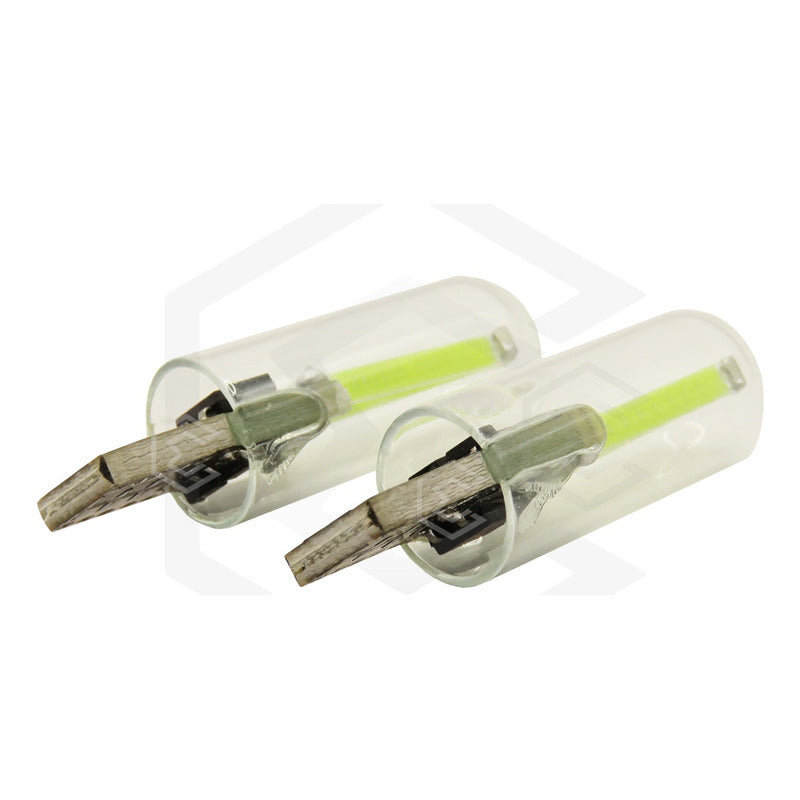Par Focos De Pellizco Led Cob Vidrio Filamento Canbus T10 W5