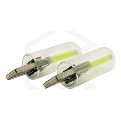 Par Focos De Pellizco Led Cob Vidrio Filamento Canbus T10 W5