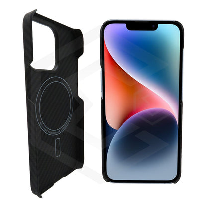 Funda Case De iPhone 13-14 Fibra De Carbono 100% Real