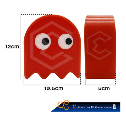 Alcancía Gamer Geek Videojuego Fantasma Pacman Ahorro 3d Ptg