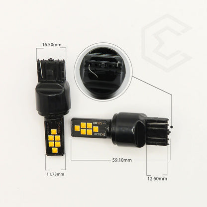 2 Focos 12 Led Canbus Cuarto Stop 12-24v 1156 57 3157  7507