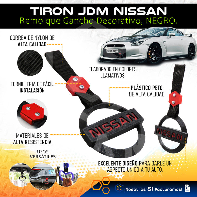 Tiron Nissan Jdm Tsurikawa Strap Remolque Gancho Decorativo