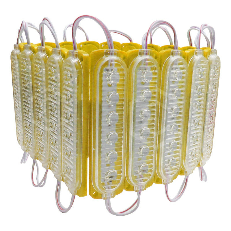 20 Módulos 6 Led Acrilico Alta Intensidad Color A Elegir 12v