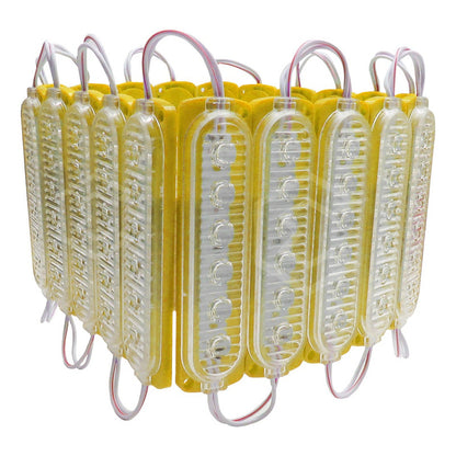20 Módulos 6 Led Acrilico Alta Intensidad Color A Elegir 12v