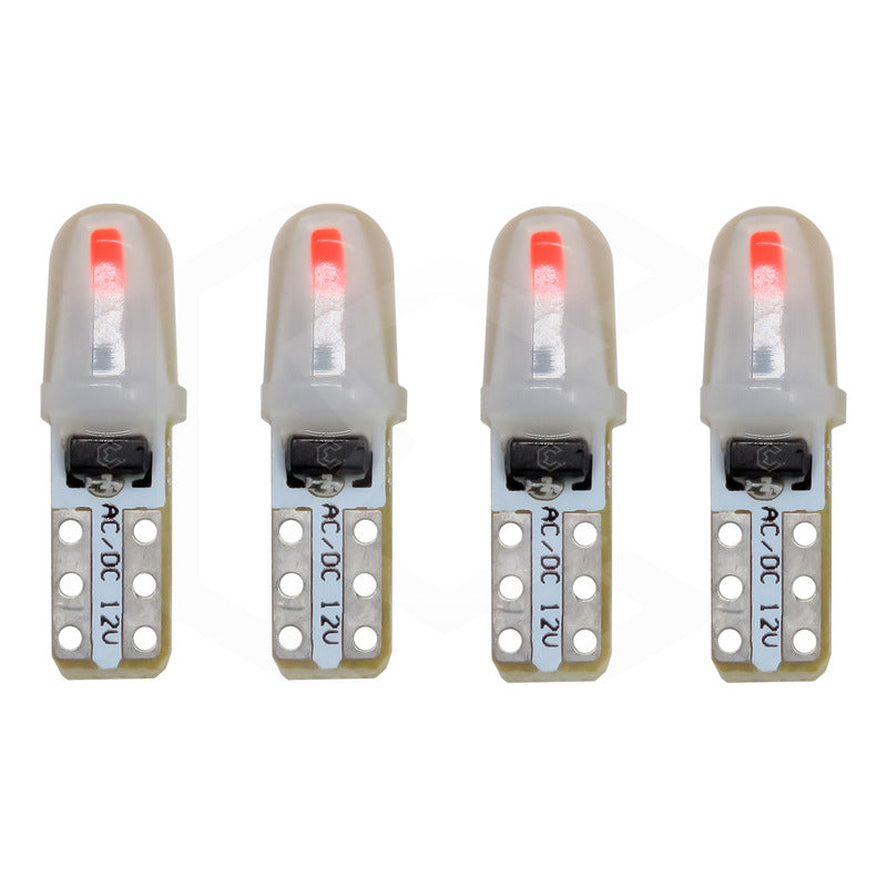 4 Focos Led T5 2721 12v Tablero De Mandos Cluster 5 Colores