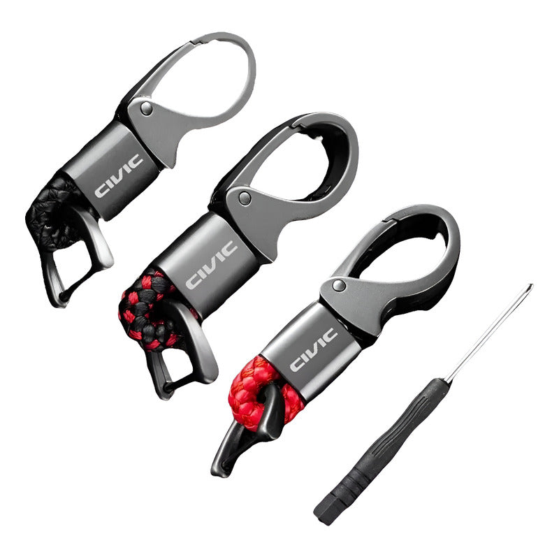 Llavero Honda Premium  Acero Y Piel / Accesorios Honda Civic