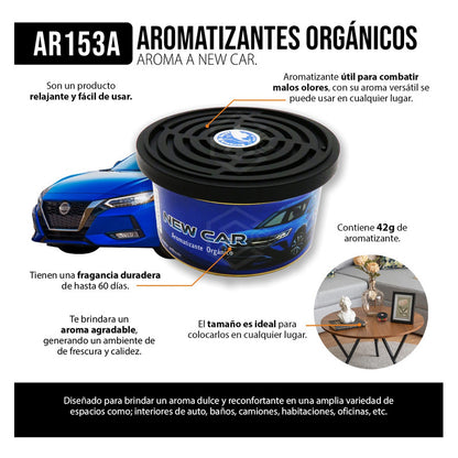 Aromatizante Auto Camioneta Casa Aroma A Escoger 42g Lata