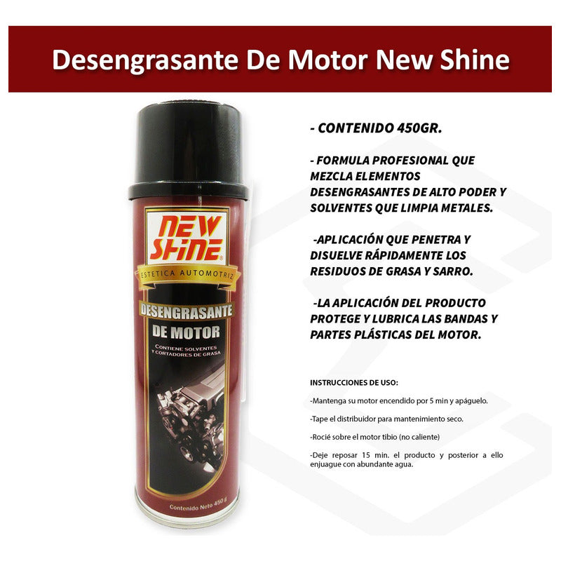 Desengrasante Motor Aerosol Alto Poder Quita Grasa Y Sarro