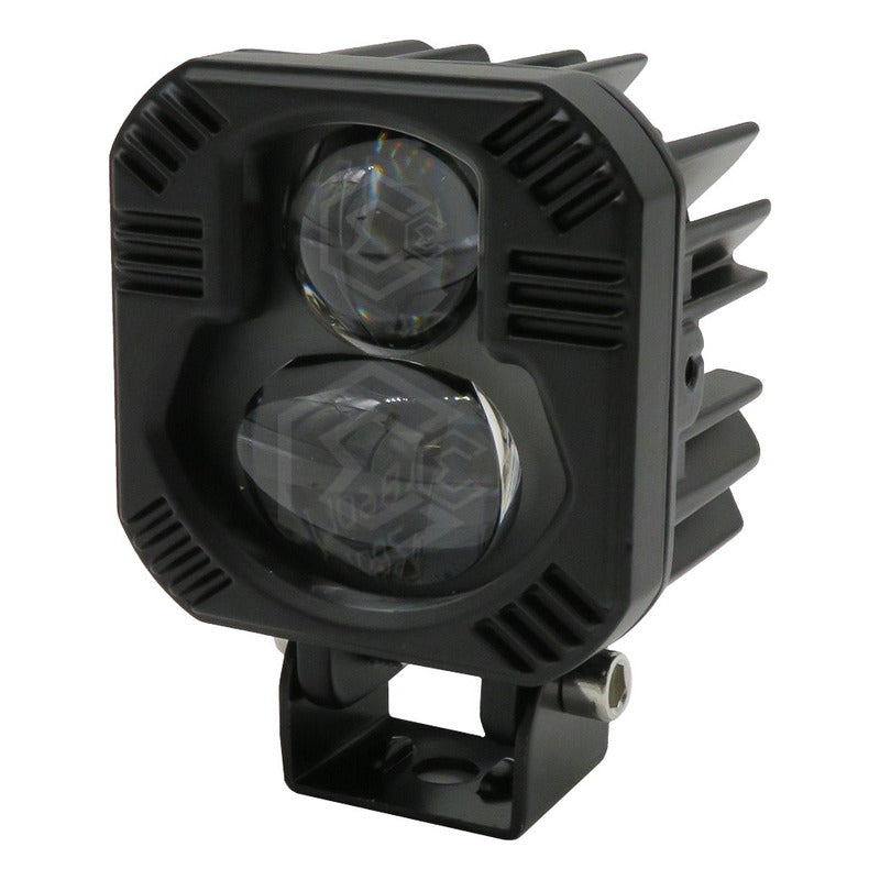 Faros Cuadrados Blanco/ámbar Fijo 15 Led 30w 6500lm 12-24v