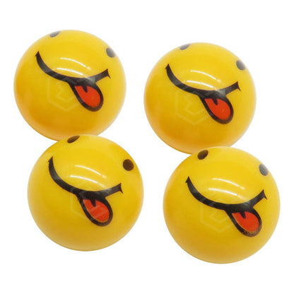 Kit 4 Tapones Cubre Pivote Válvula Emoji Caritas Auto Moto