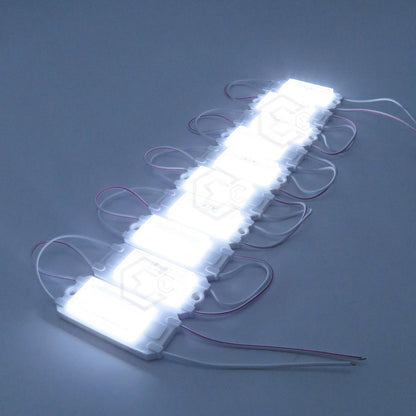 10 Módulo Rect 6led Mz-65 Alta Intensidad Color A Elegir 12v