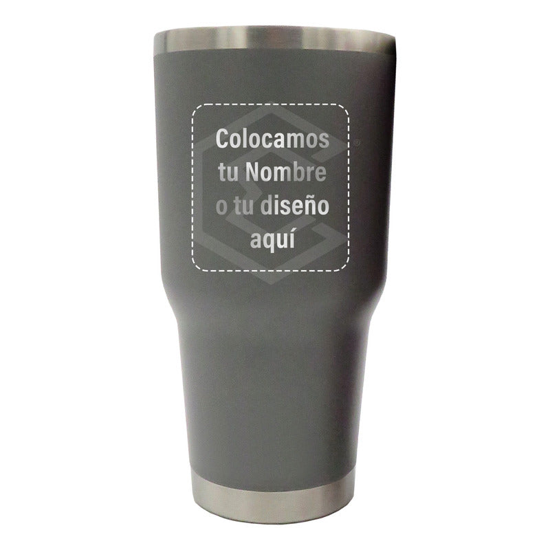 Termo Vaso Personalizado Nombre O Logo Láser 30oz Acero Inox