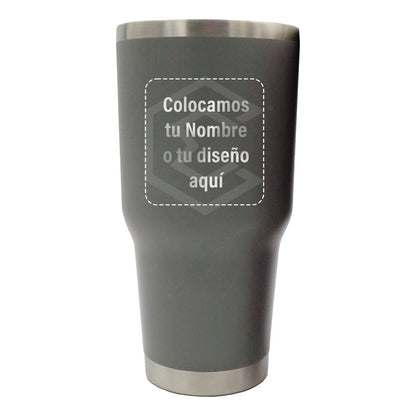 Termo Vaso Personalizado Nombre O Logo Láser 30oz Acero Inox