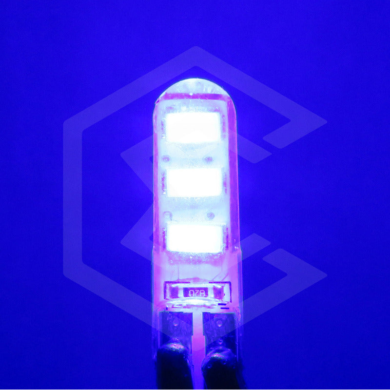 Par De Focos De Pellizco T10 6 Gel Leds Smd Alta Potencia