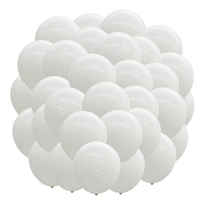 Bolsa 25 Globos Blanco Brilloso #18 Adorno Fiest Bodas Latex Blanco