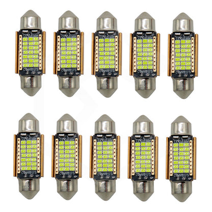 Kit De 10 Focos Interior 27 Leds Canbus 31mm 36mm 39mm 41mm