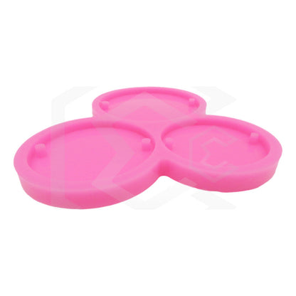Moldes Circulo Calidad Premium Hacer Llaveros Resina 3 En 1.