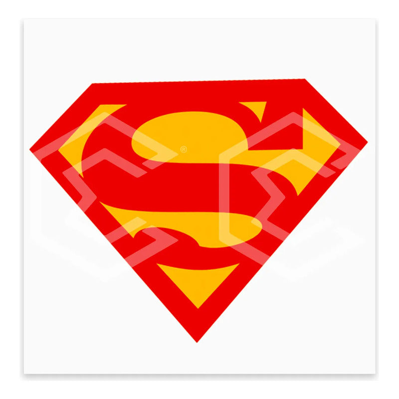 Calcomanía Superman Logo Sticker Vinil Auto Moto 11.5cmx9cm