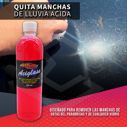 Limpiador Quita Manchas Lluvia Ácida Cristales Vidrios 500ml