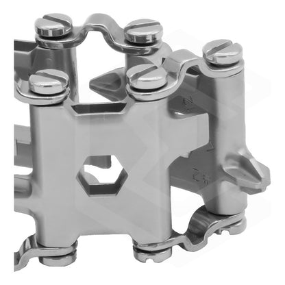 Pulsera Multiherramienta Multiple Tactico 29 En 1 Acero Inox