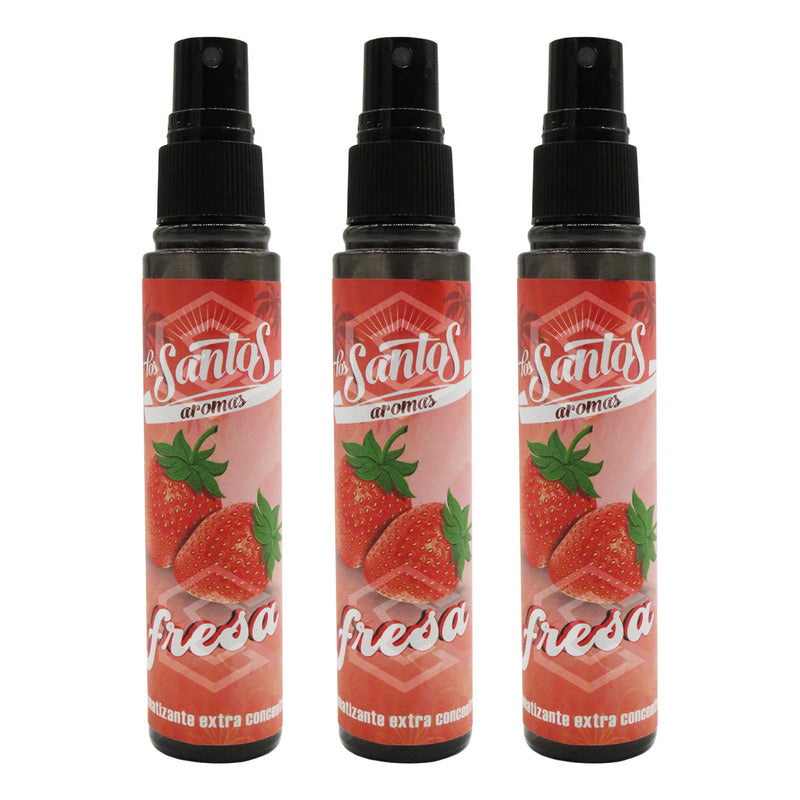3 Aromatizante Botella Spray Liquido 60ml Auto Casa Ambiente