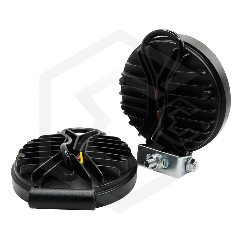 Par De Faros 30 Leds 9-30v Luz Blanca/rojo/azul 6 Funciones