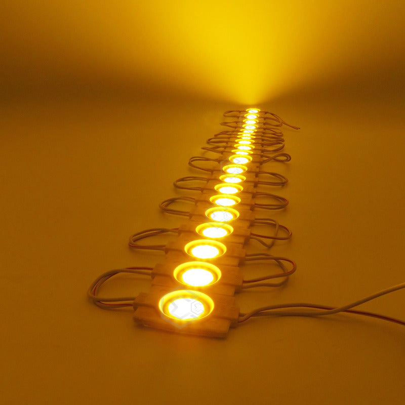 20 Módulos De 9 Led Cob Plasma Redondos Alta Intensidad 12v