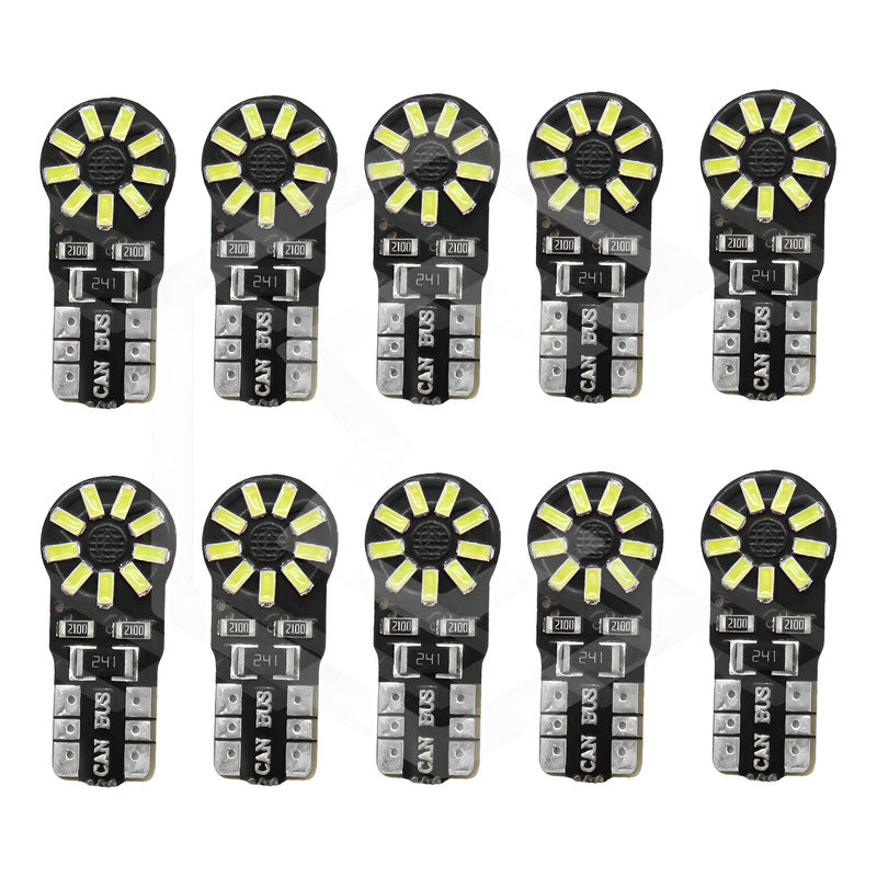 Kit 5 Par Focos De Pellizco 8 Led Canbus Alta Intensidad 12v W5w