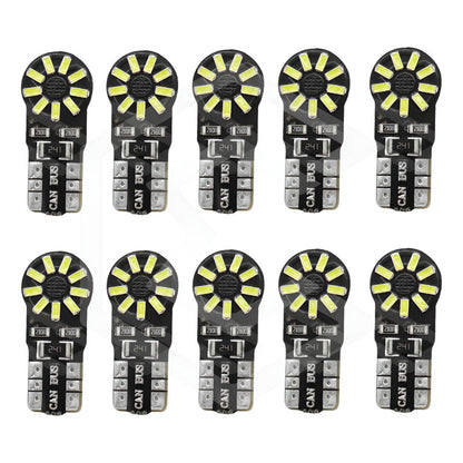 Kit 5 Par Focos De Pellizco 8 Led Canbus Alta Intensidad 12v W5w