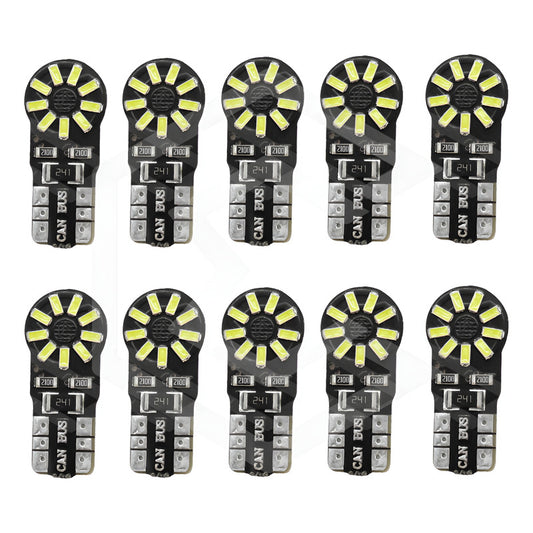 Kit 5 Par Focos De Pellizco 8 Led Canbus Alta Intensidad 12v W5w