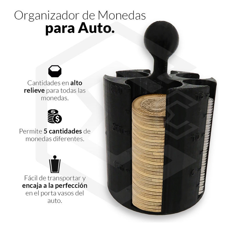1 Porta Monedas Porta Vasos Auto Con Contador Taxi Uber Didi
