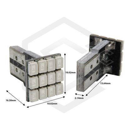 Kit 5 Par De Focos De Pellizco 12 Leds Luz Interior
