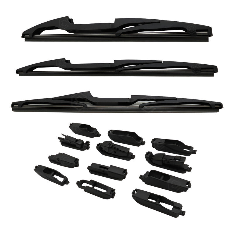 Pluma Limpiaparabrisas Trasera 10  12'' 14  12 Adaptadores
