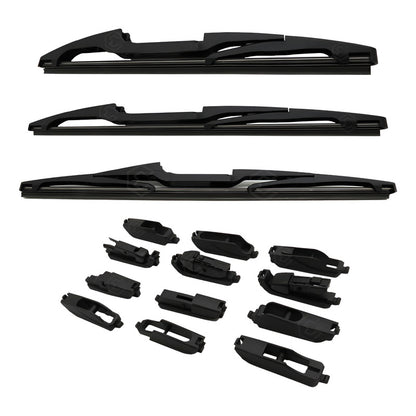 Pluma Limpiaparabrisas Trasera 10  12'' 14  12 Adaptadores