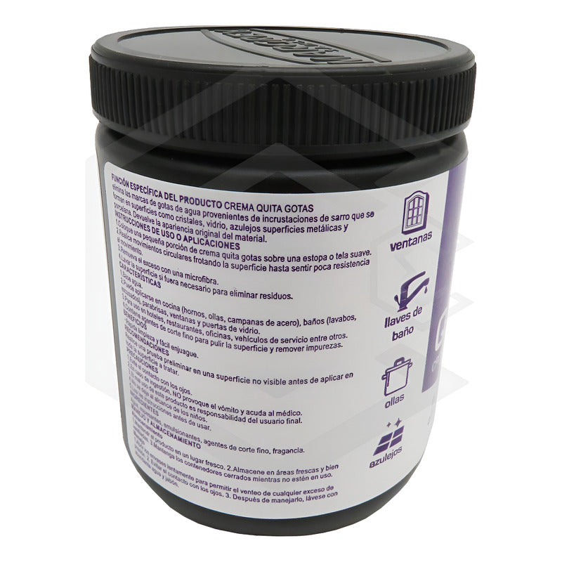 Crema Quita Gotas Vidrios Cristales Pieza Margrey + Toalla