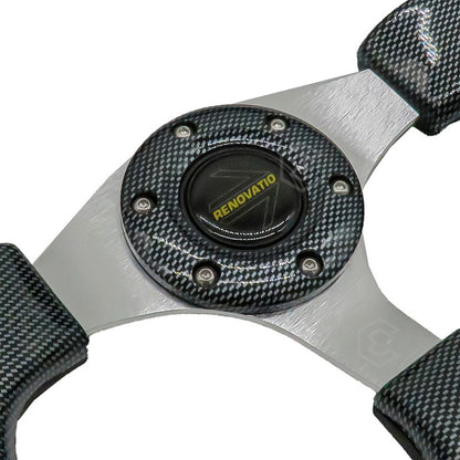 Volante Deportivo Universal De Metal Con 8 Pernos 320mm