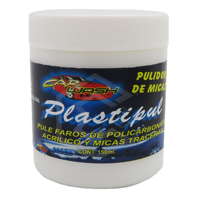 Pulidor De Faros Micas Calaveras Plastipul En Crema 150ml Blanco