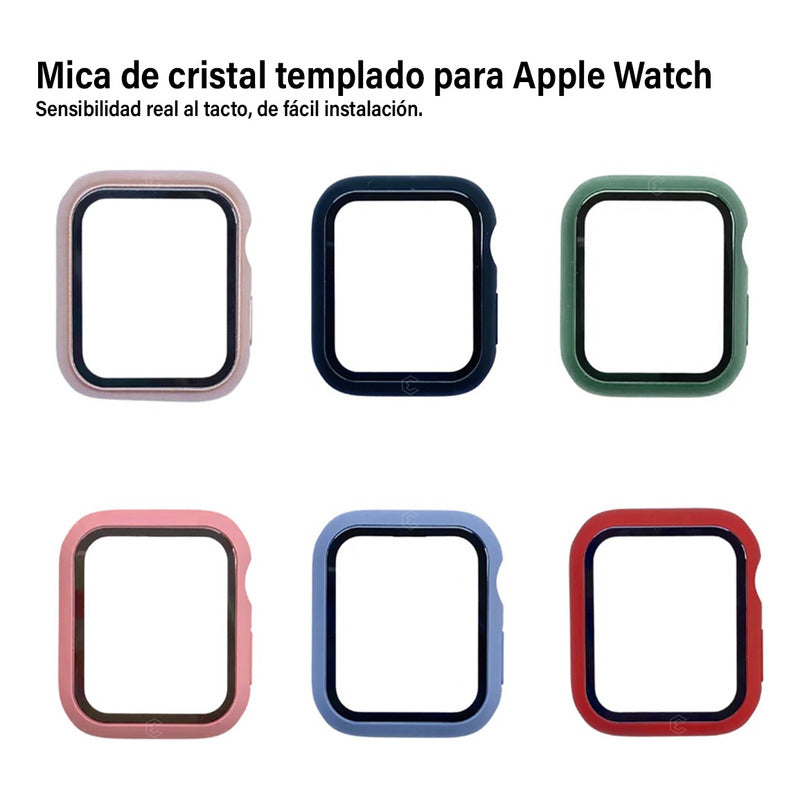 Kit 5 Protector Cristal Para Apple Watch Serie 1 2 3 4 5 6