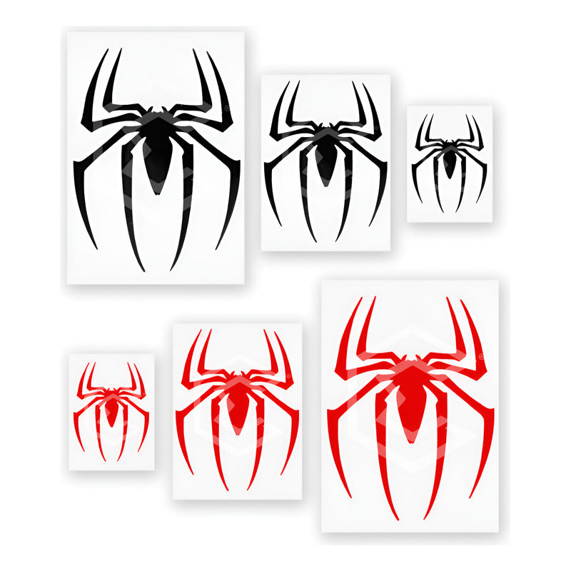 Calcomanía Spiderman Araña Sticker Vinil Auto Moto 3 Piezas