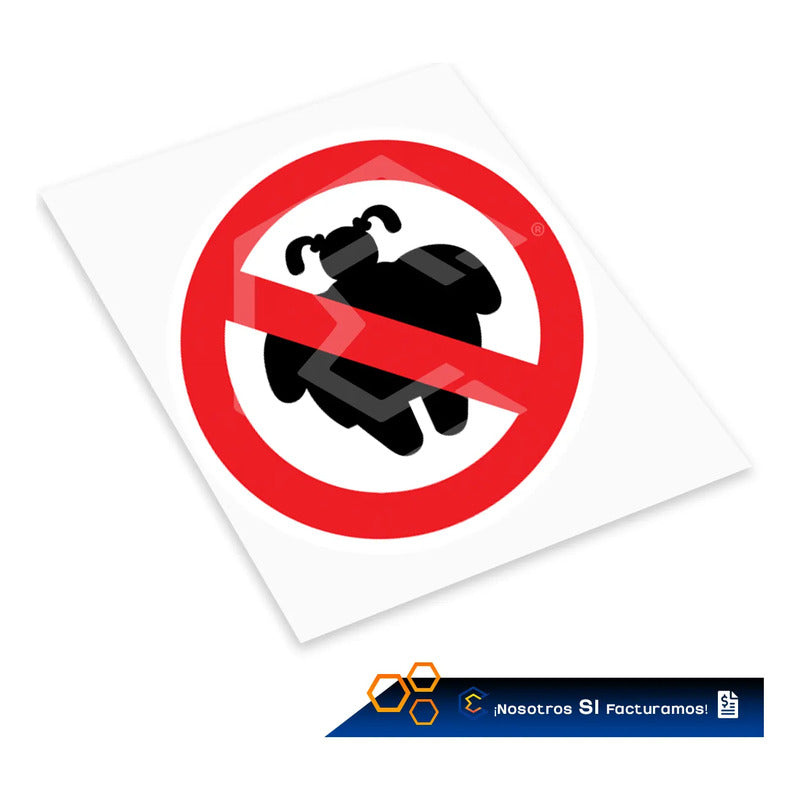 10 Calcomanía Sticker Vinil No Gordas Broma Auto Moto 7.5cm