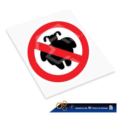 2 Calcomanía Sticker Vinil No Gordas Broma Auto Moto 7.5cm