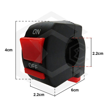Switch Interruptor Para Moto Manubrio 2 Botones Marcha Led