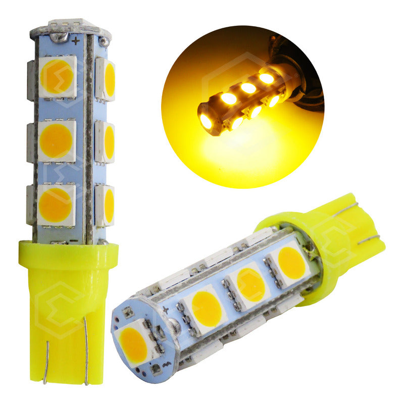Par De Focos Pellizco 13 Leds 5050 T10-158 Cuartos Stop 12v