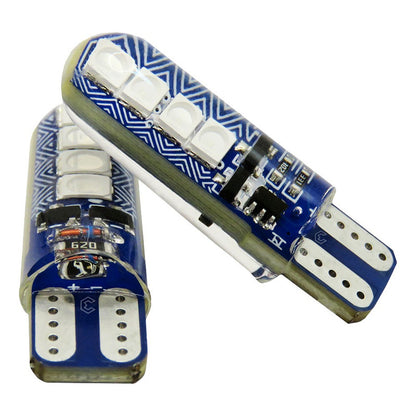 Kit 10 Focos Pellizco T10 8 Led Codigos 3 Funciones 12v T