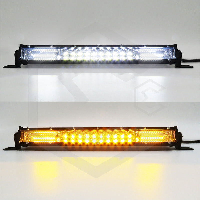 Barra Slim 60 Hiperled 13'' Blanco-ambar 5 Funciones 12-24v