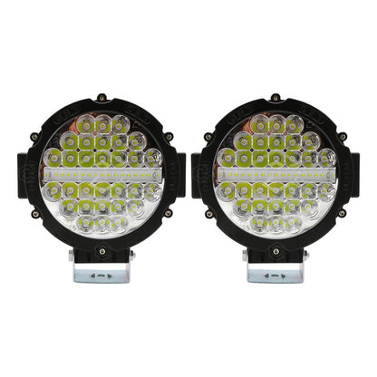 Par Faros Redondo Exploradores 45 Leds Fijo 36,000lm 12-24v